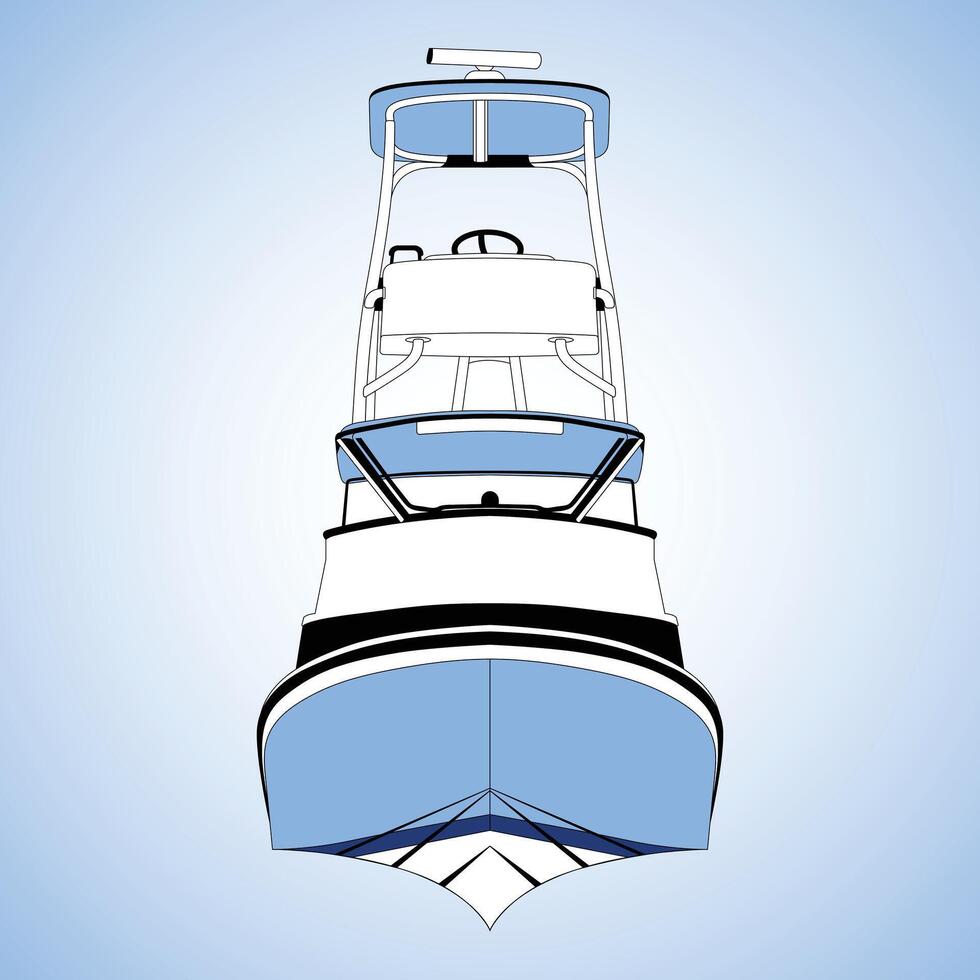 Fishing Boat Illustration Art vector