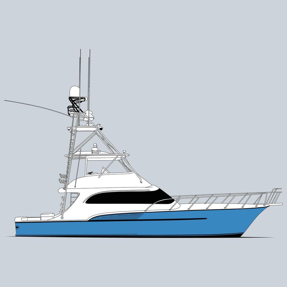 Colorful Sailboat Illustration for Digital Use vector