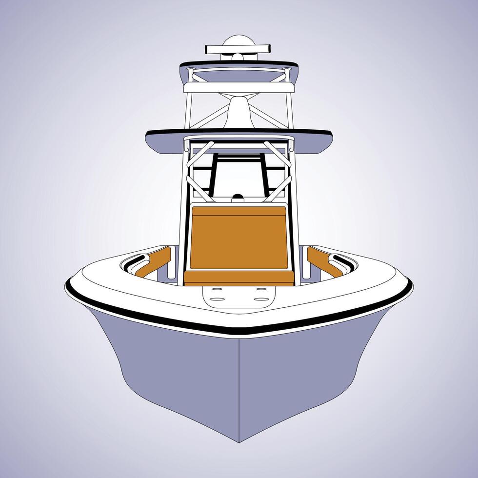 Boat Front View vector
