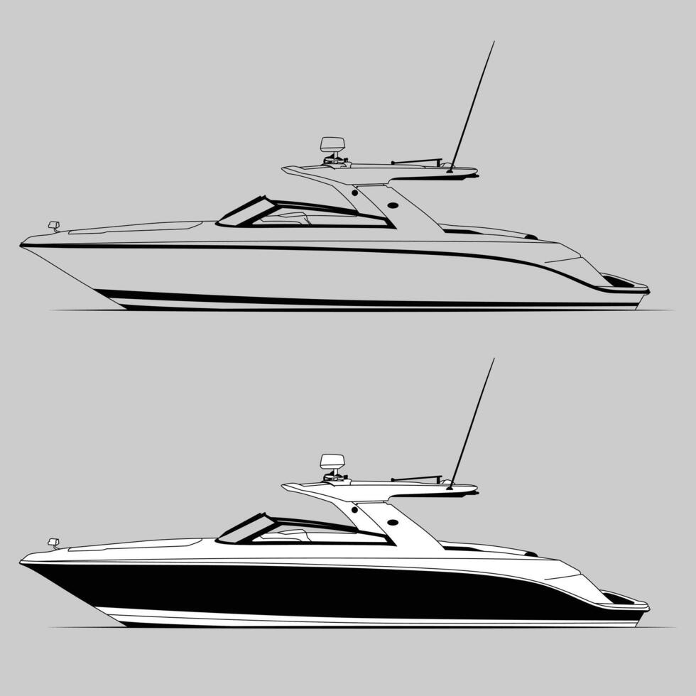 Illustration Graphic of a Sailboat with Bright Colors vector