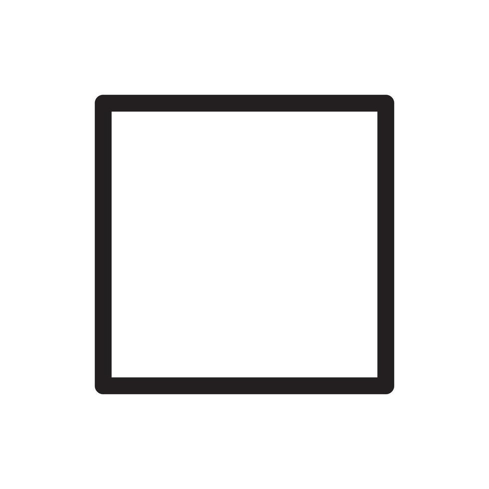 A square black and white picture of a square vector