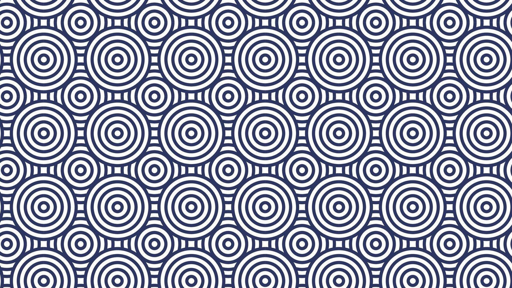 Geometric concentric circles pattern design vector