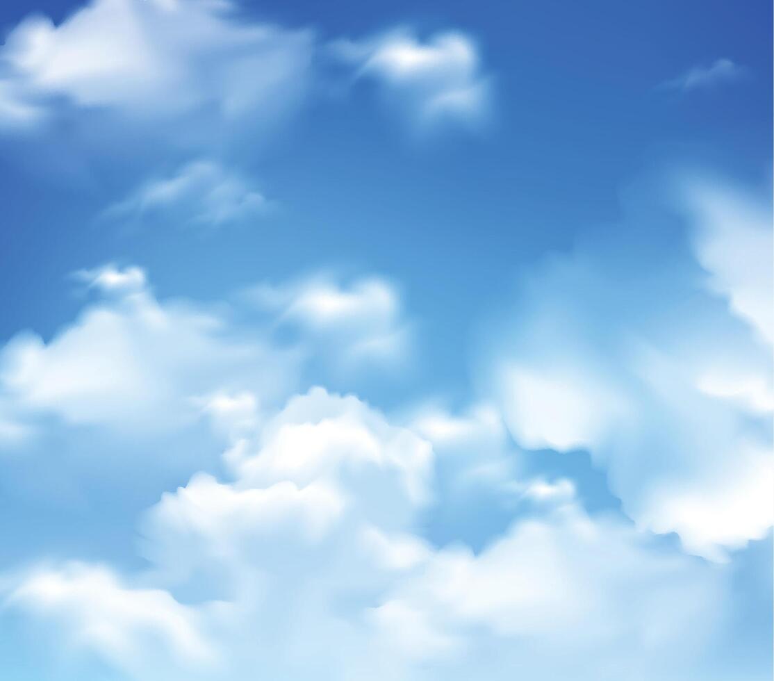 Beauty white cloudy on blue sky vector