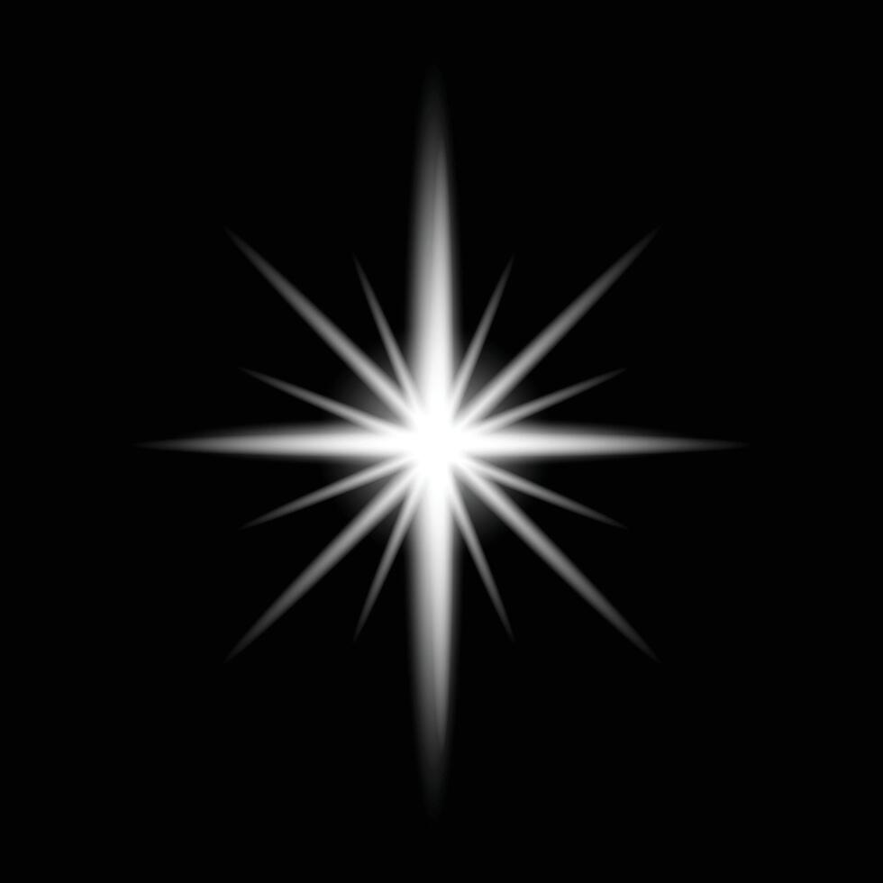 Glowing light bursts with sparkles. illustration vector