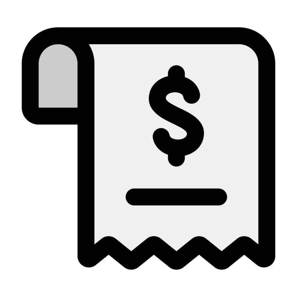 Simple Bills colorful icon. The icon can be used for websites, print templates, presentation templates, illustrations, etc vector