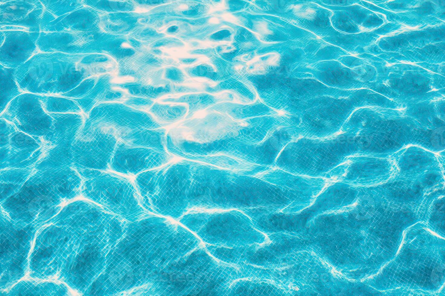A close up of a blue pool with water photo