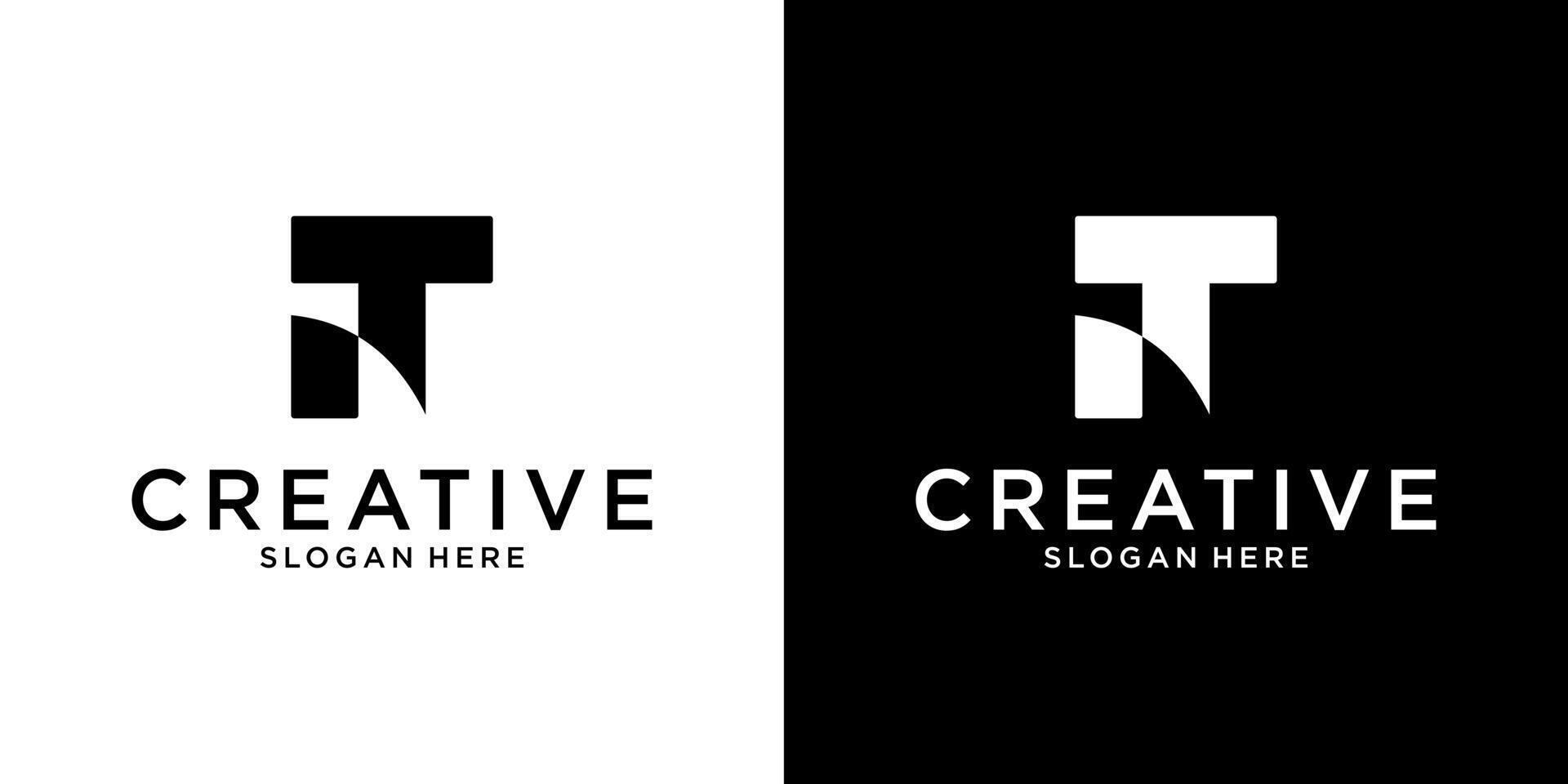 TN or NT initial letter logo design vector