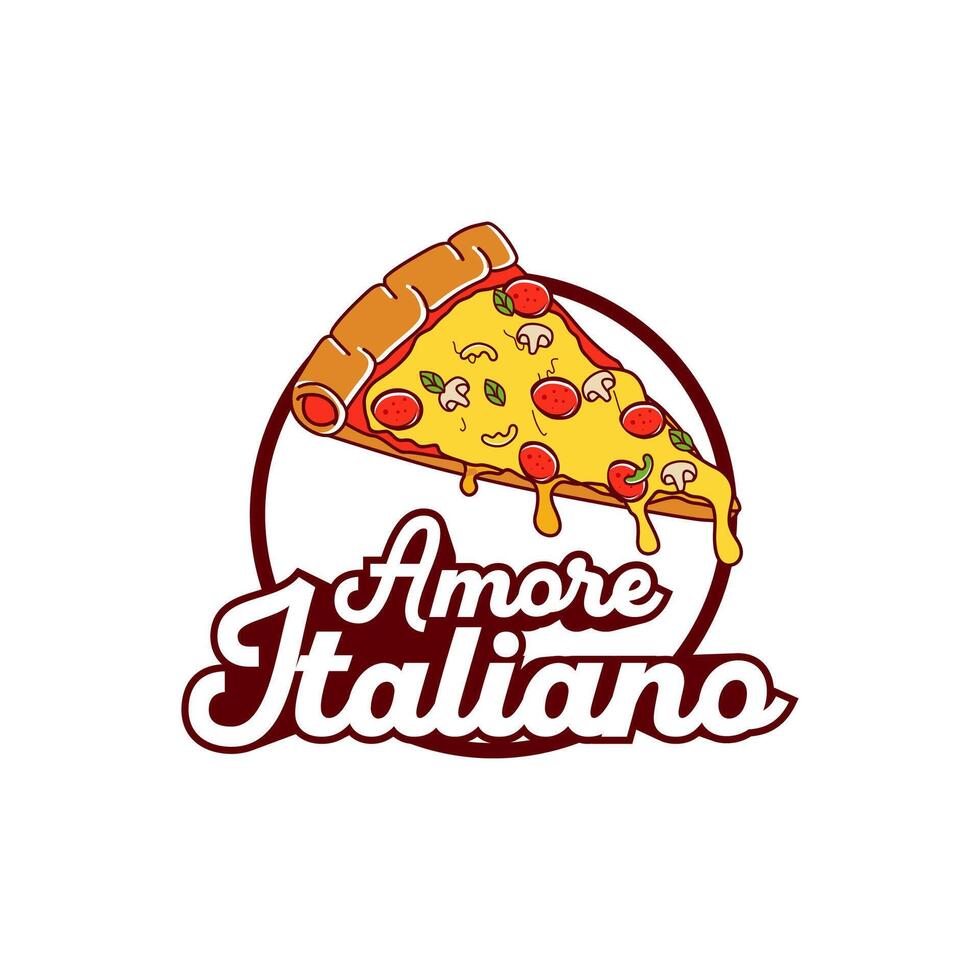 the amore italiano logo design vector