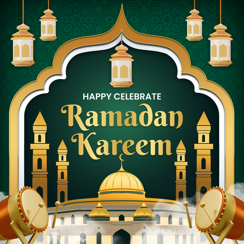 Luxury Happy Celebrate Ramadan Kareem psd