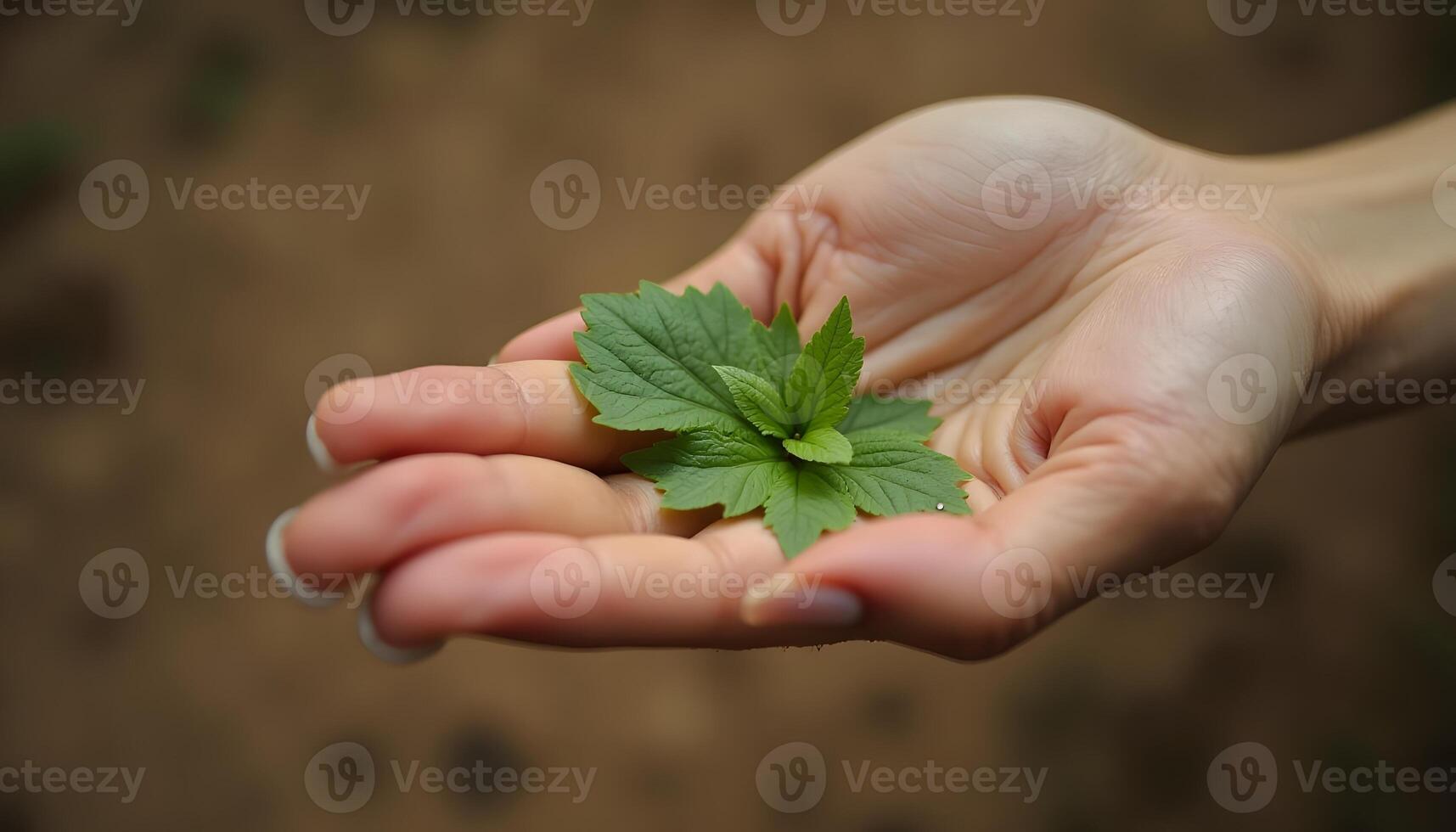 Leaf on Hand photo