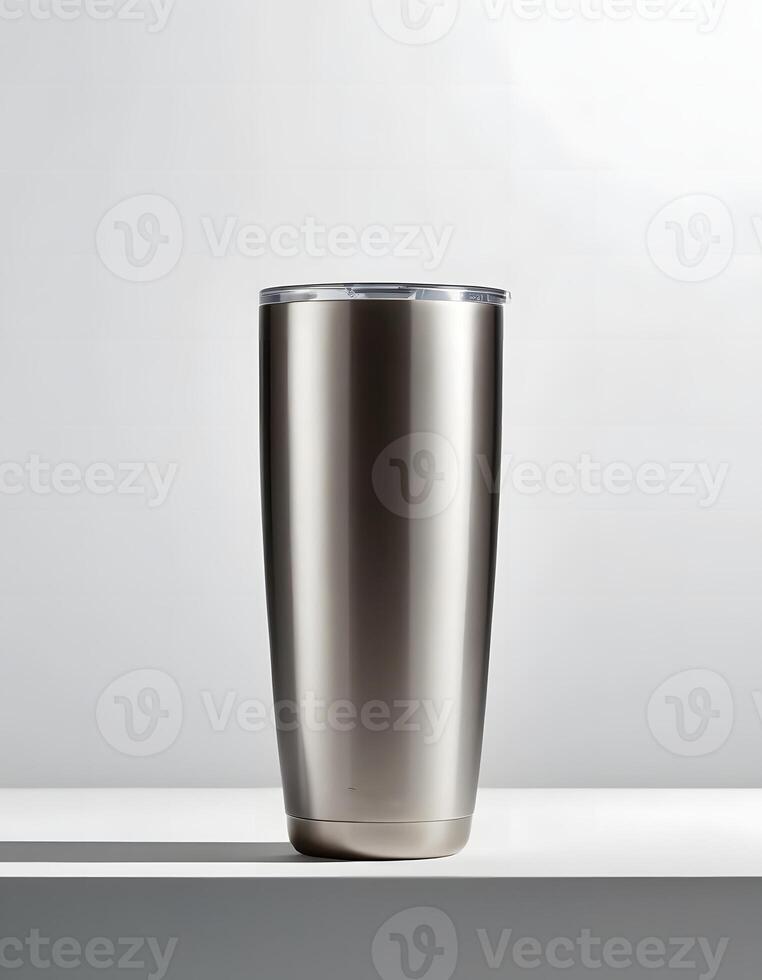 Stainless Steel Tumbler with Lid photo