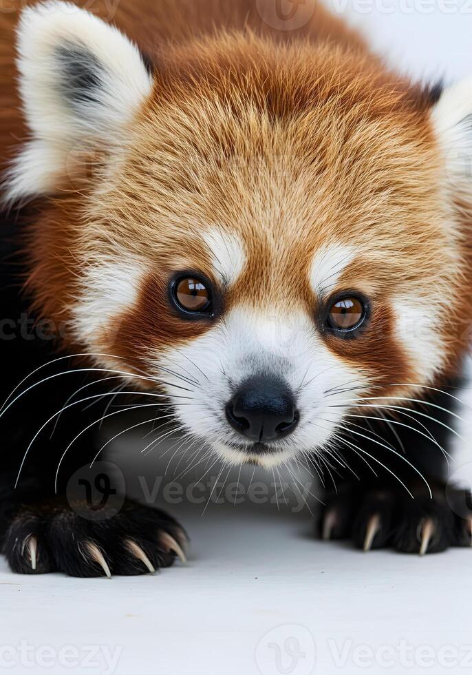 Red Panda Face Close Up photo