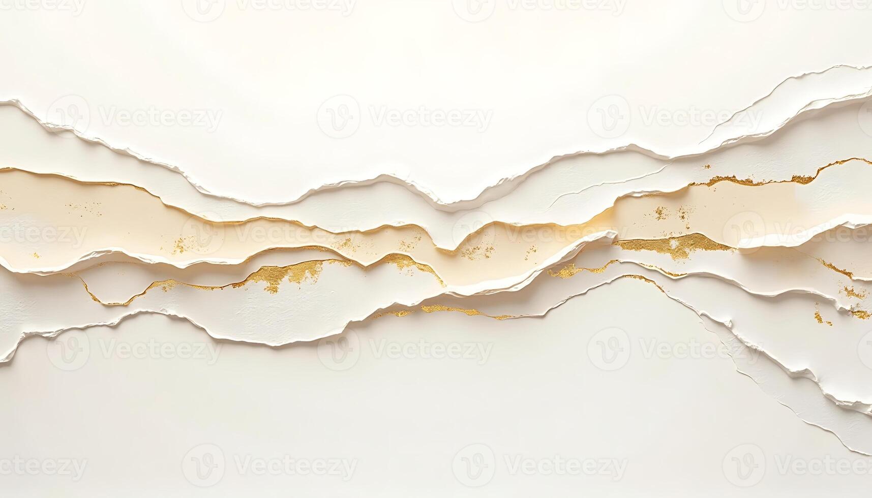 Abstract Paper Layers with Gold photo