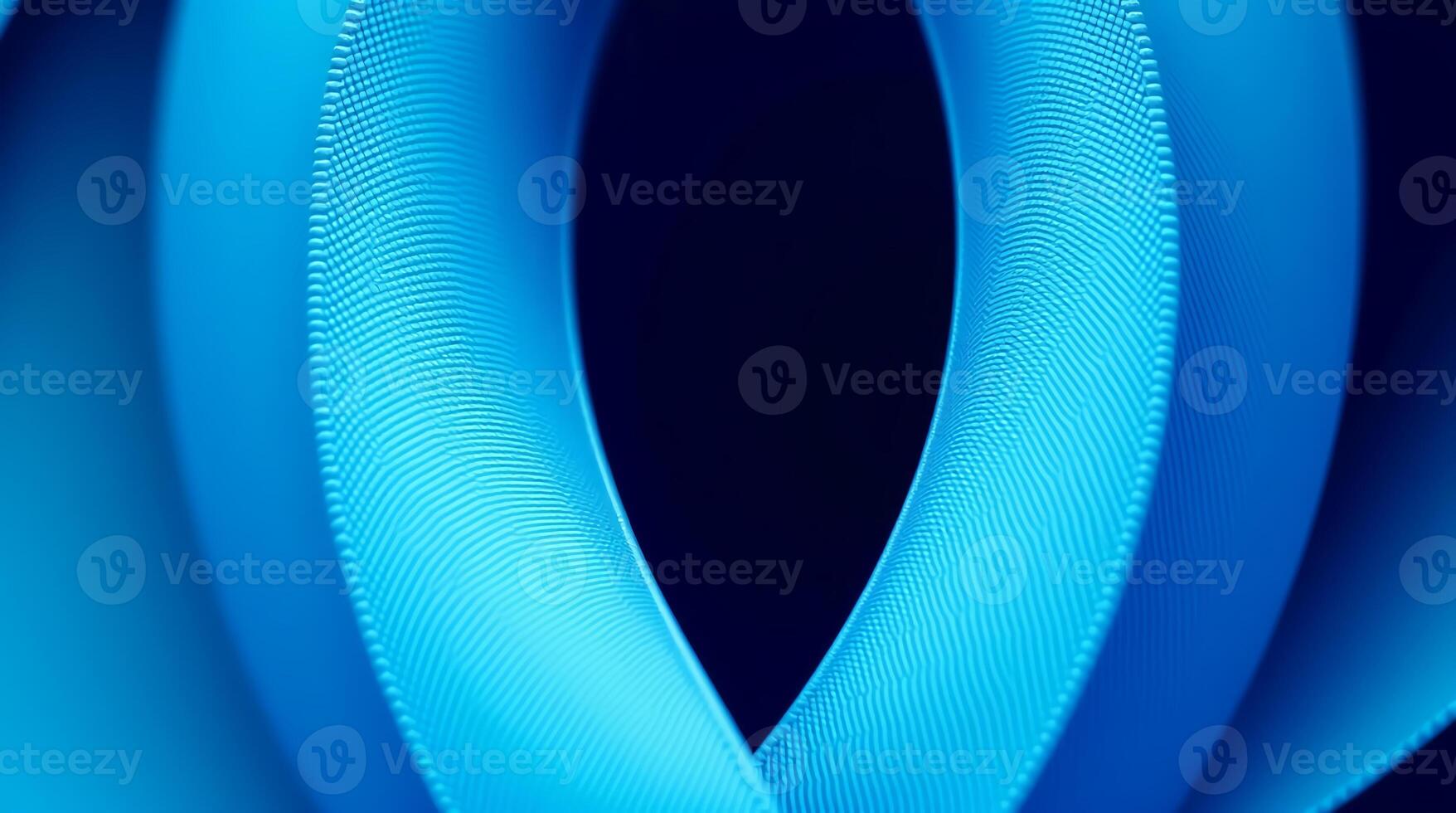 Macro-level ribbon imagery used to create a sharp, clean-lined logo with organized symmetry. photo