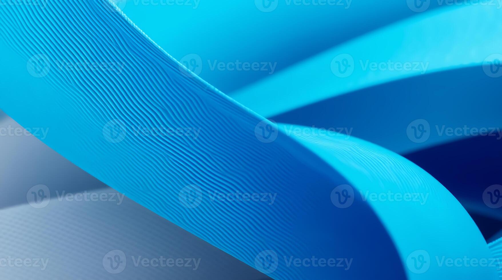 Abstract logo created from macro ribbon detail with symmetry, minimal lines, and clear design language. photo