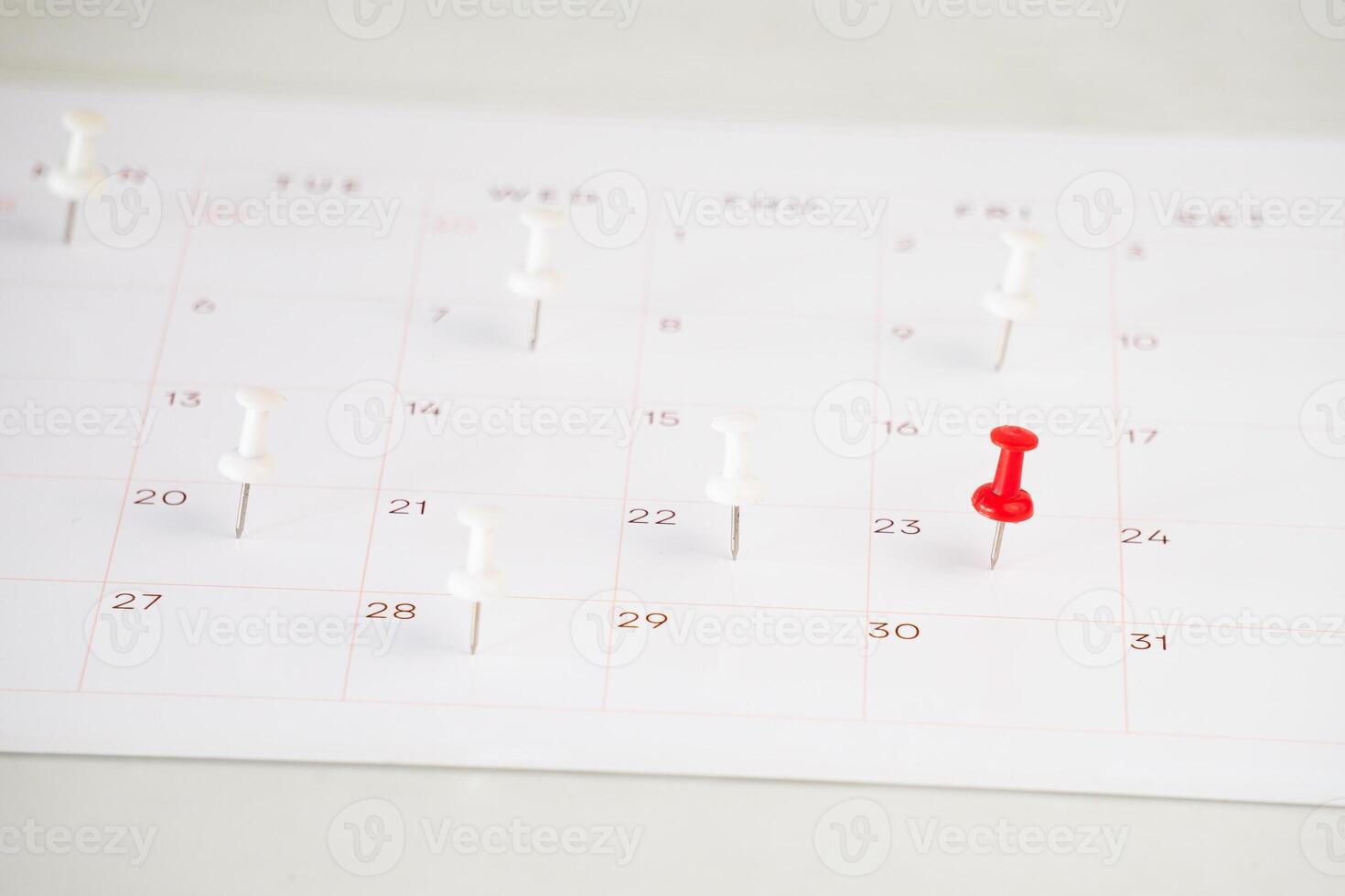 calendar with number of days marked photo