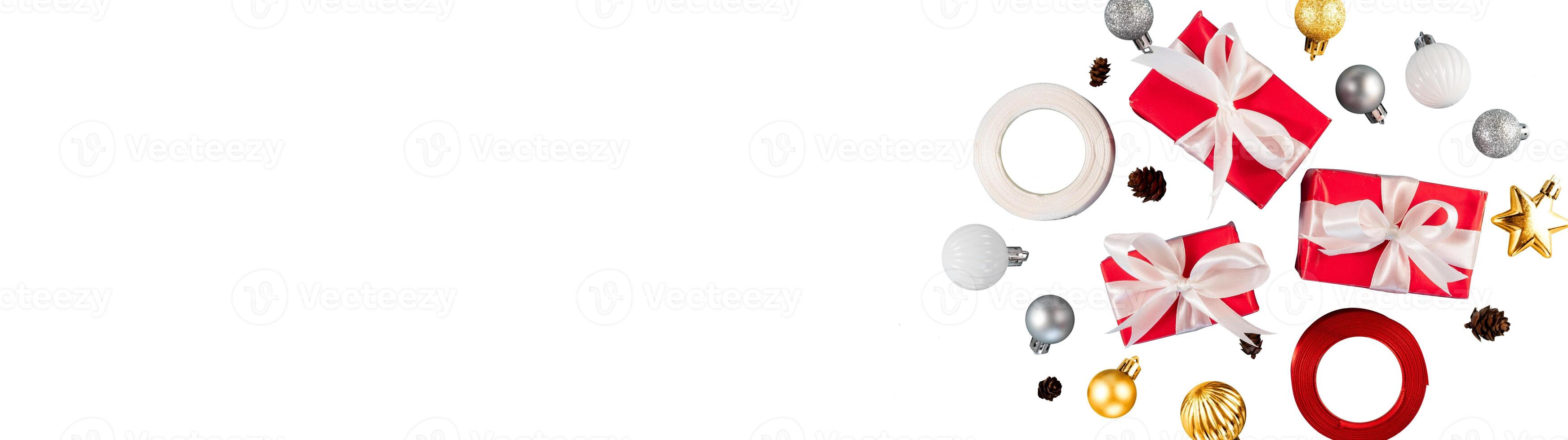 gift box decoration for banner background photo