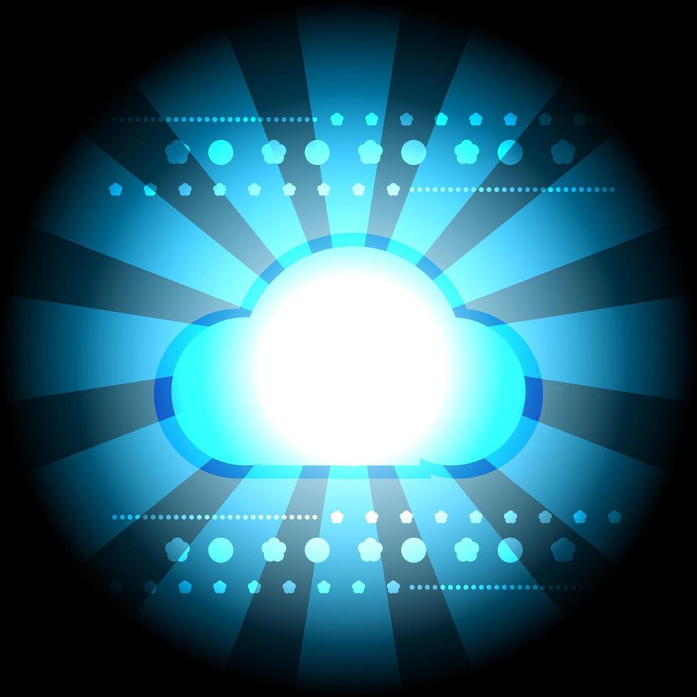 Futuristic Hi-Tech Digital Background vector