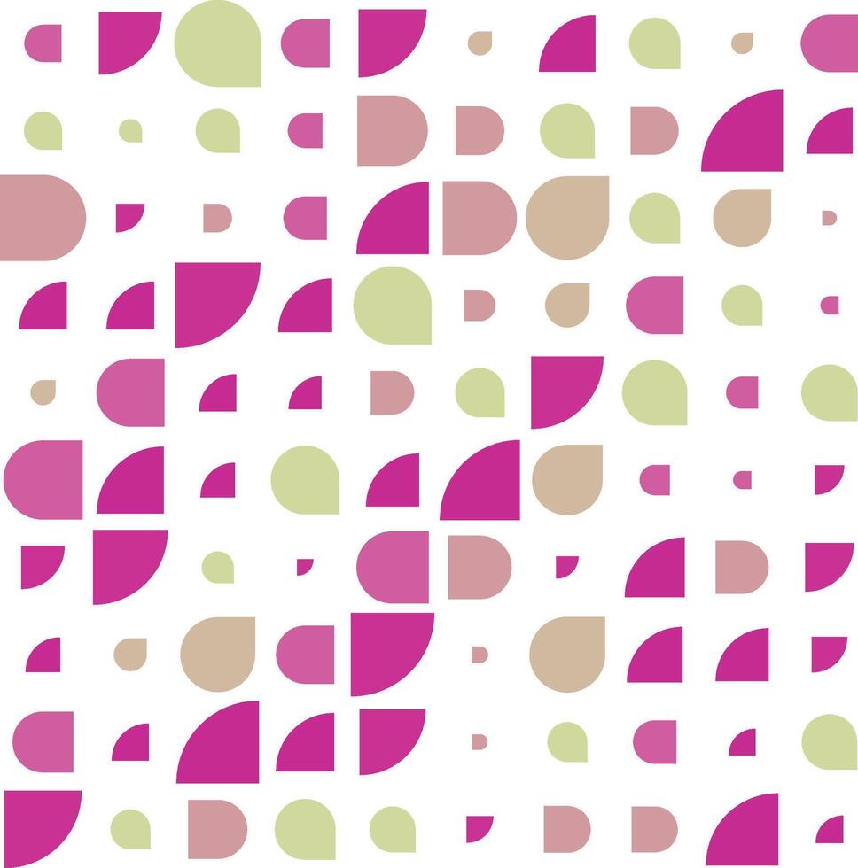 Colorful Geometric - pattern - Pink and faded green vector