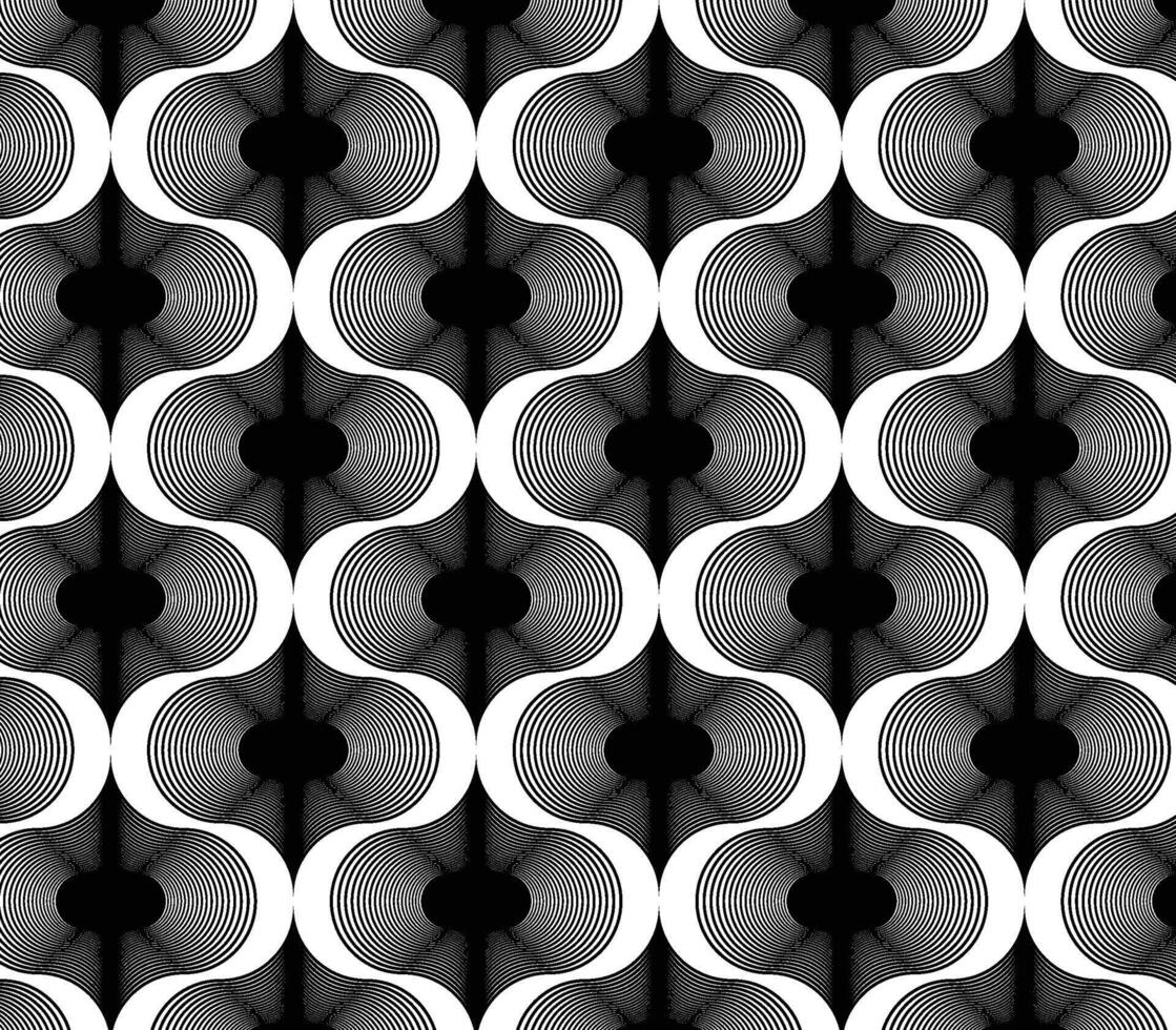 Ogee - Abstract geometric lines - seamless art deco vector