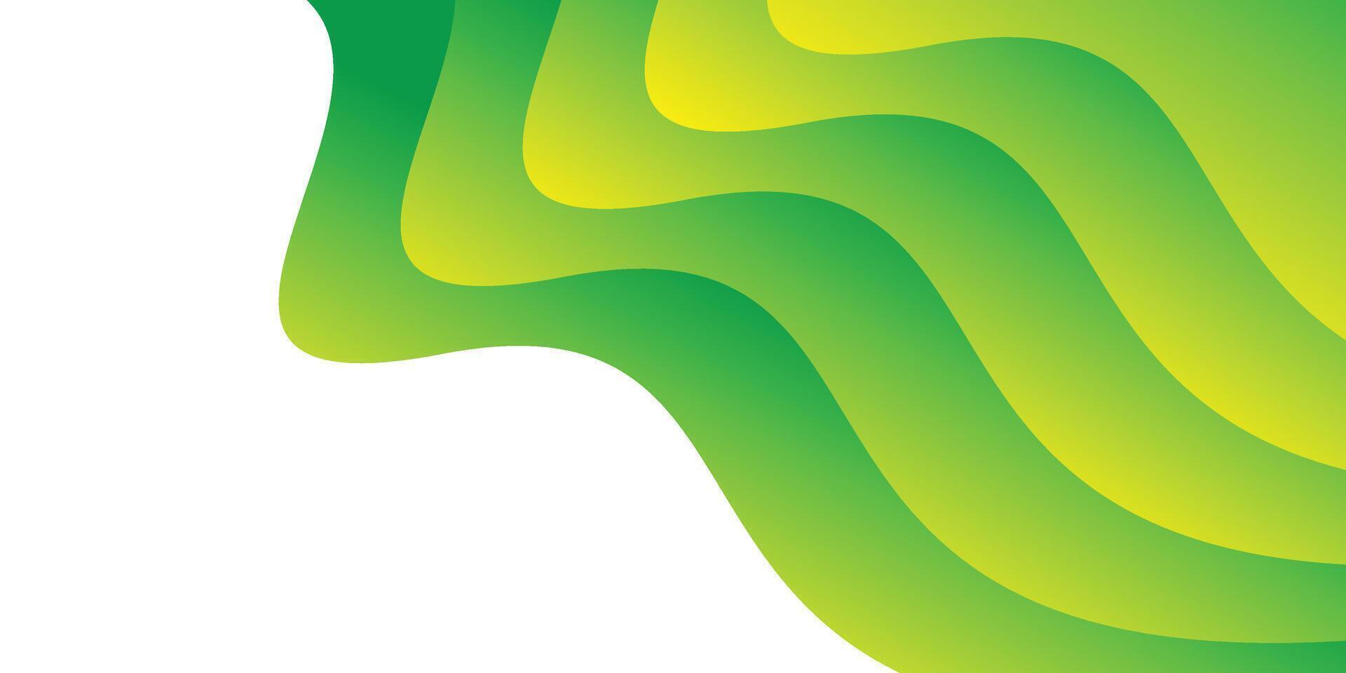 Background Wavy Shape Gradient Green Yellow vector