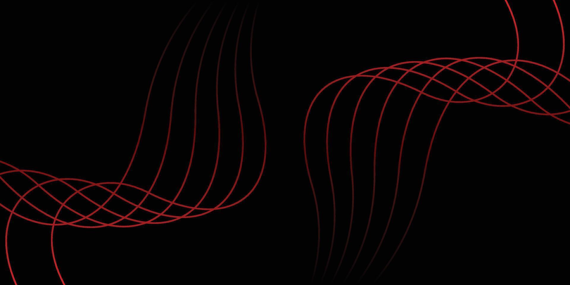 Background With Wavy Line Design Color Red vector