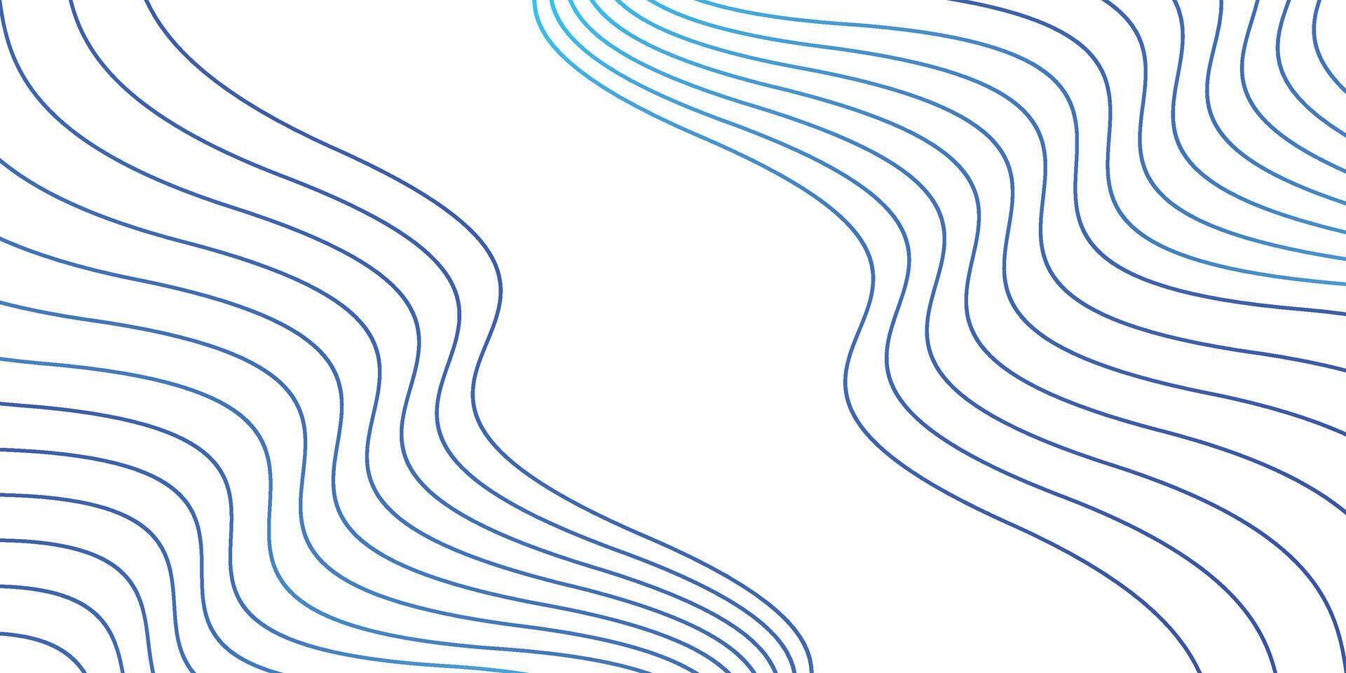 Abstract Wavy Lines Gradient Blue vector