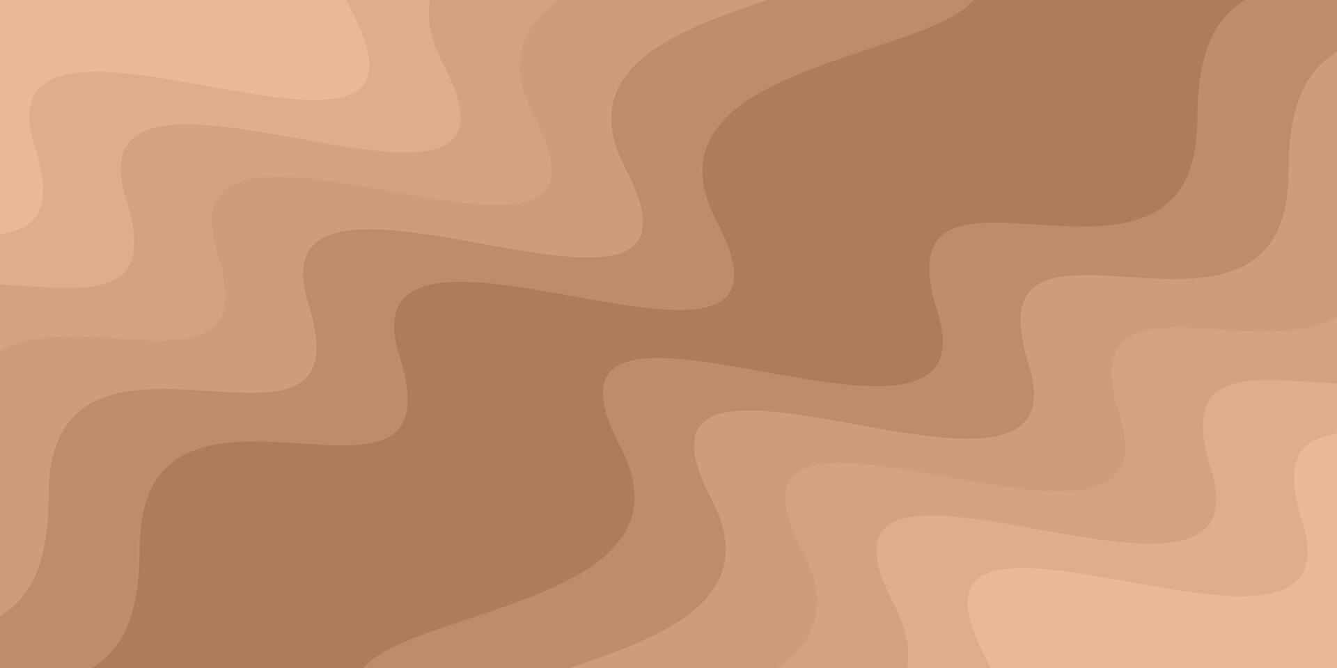 Background Abstract Wavy Shape Color Brown Design vector