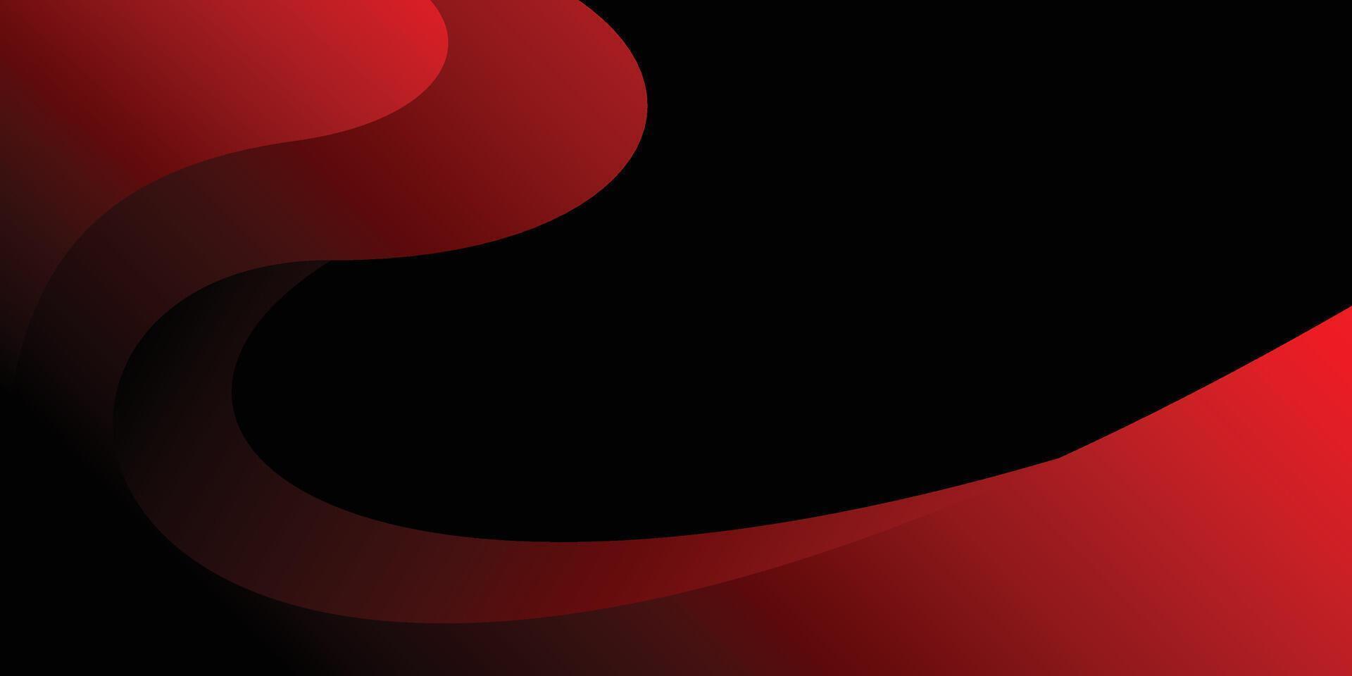 Red Wave Abstract Background With Modern vector
