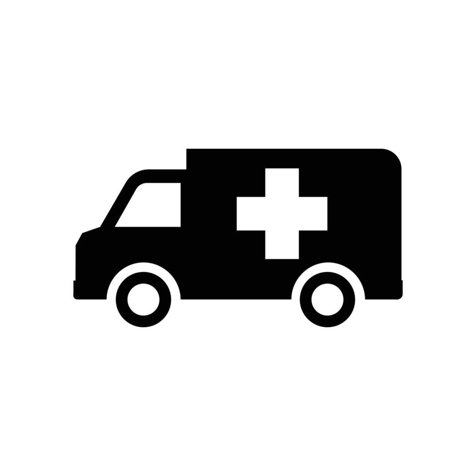 Ambulance logo templates for medical emergencies vector
