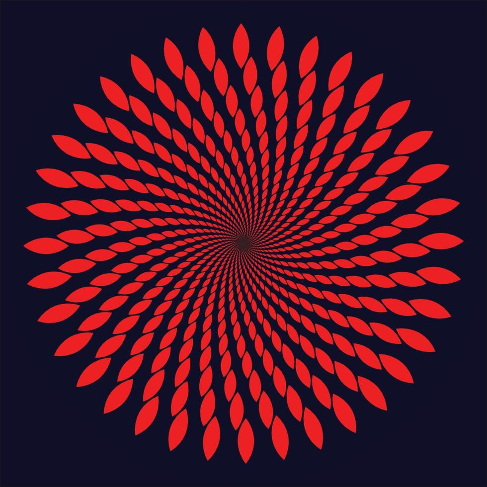 Nature-Inspired Abstract Spiral vector
