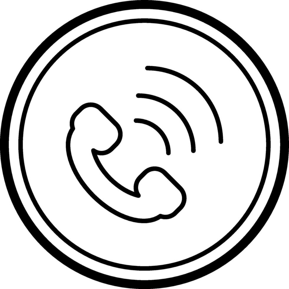 Emergency call icon with phone vector