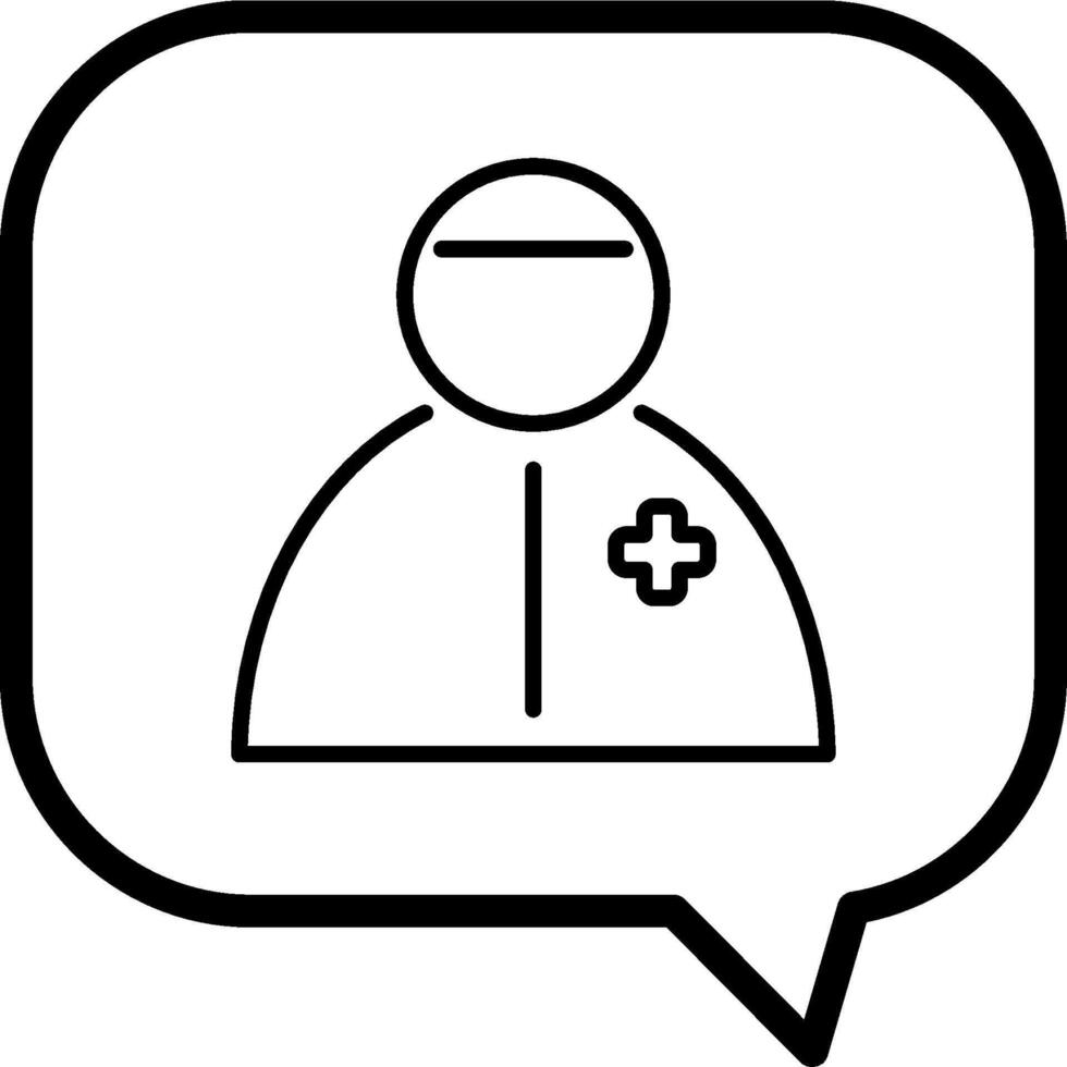 Online consultation with doctor icon vector