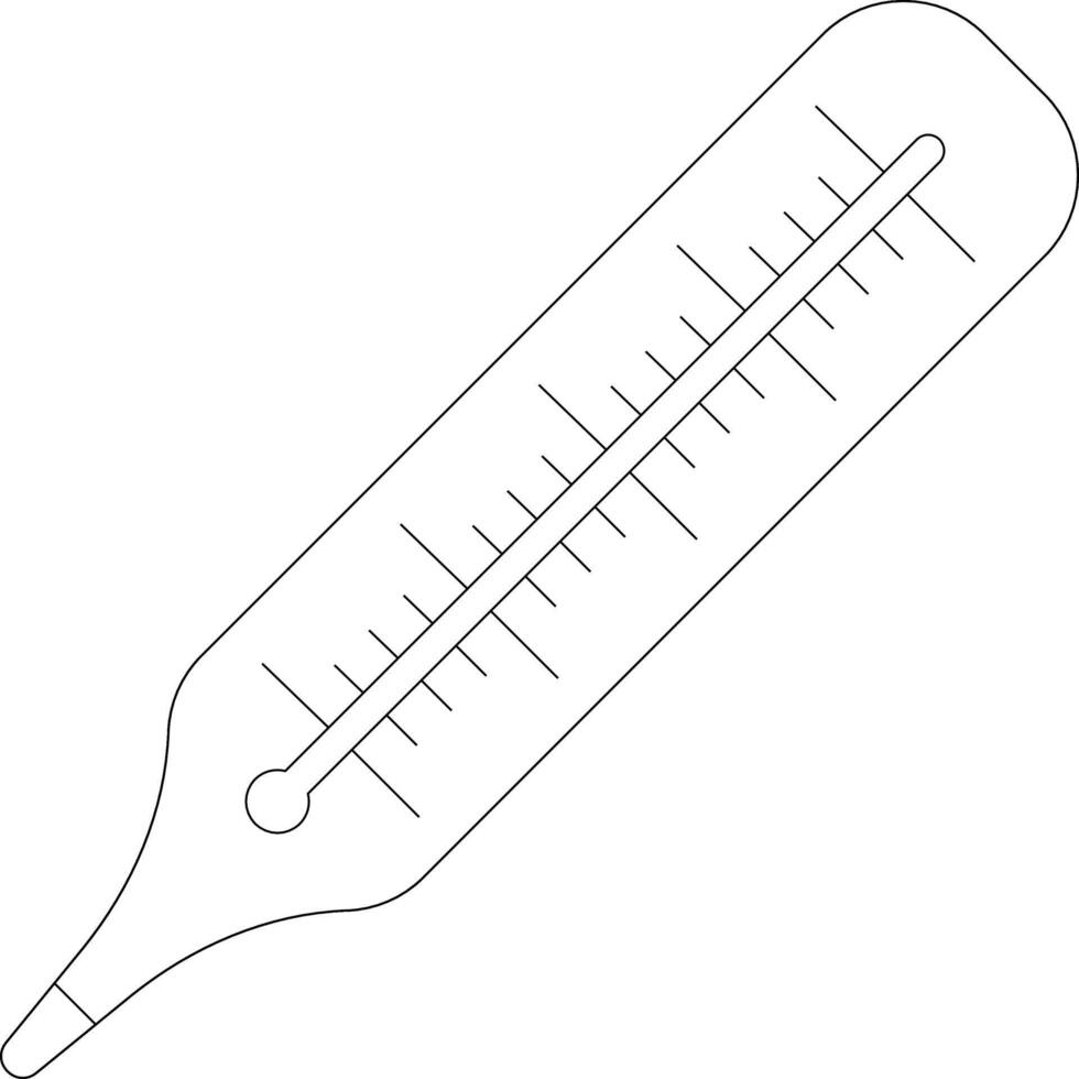 Thermometer line icon vector