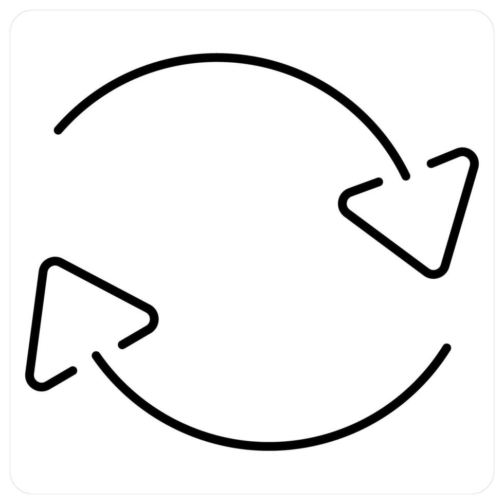 Change icon concept in black line color vector