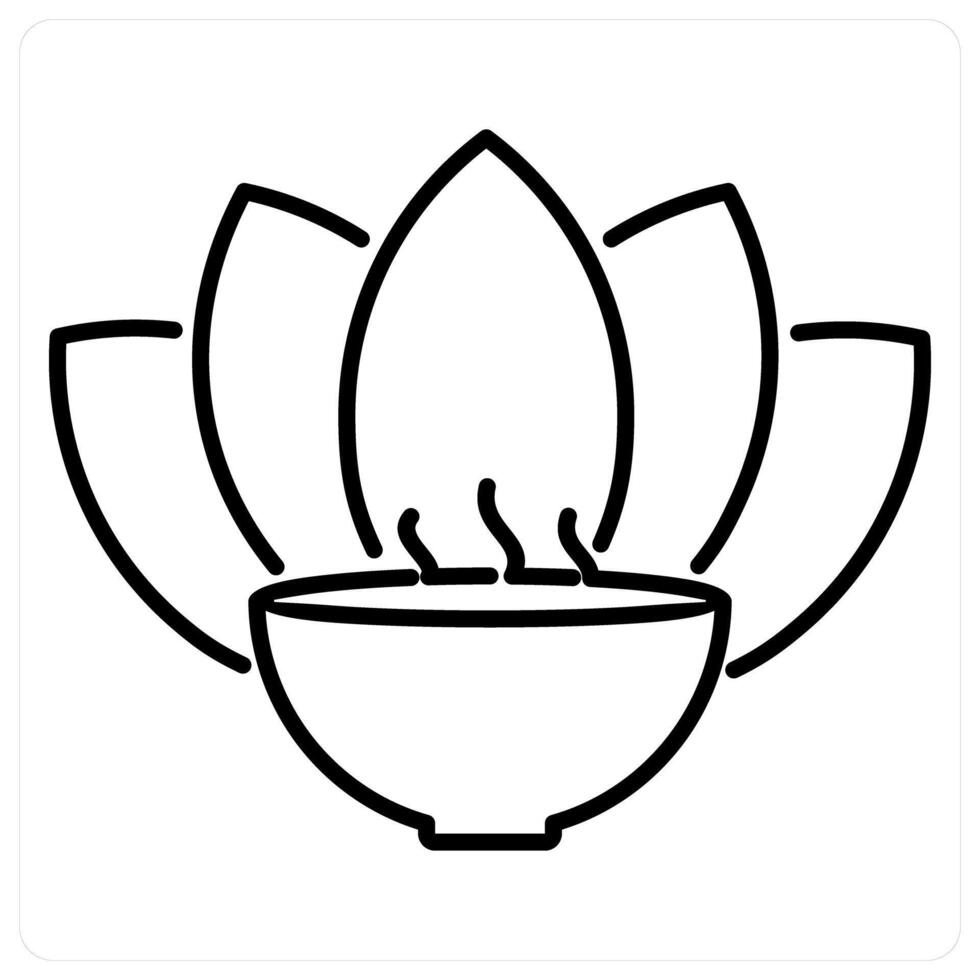 SPA icon concept in black line color vector