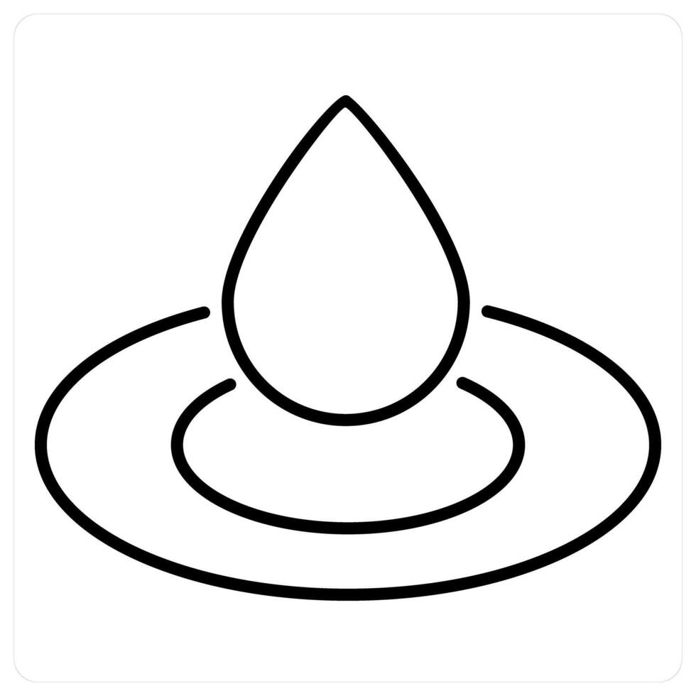 Hydration icon concept in black line color vector