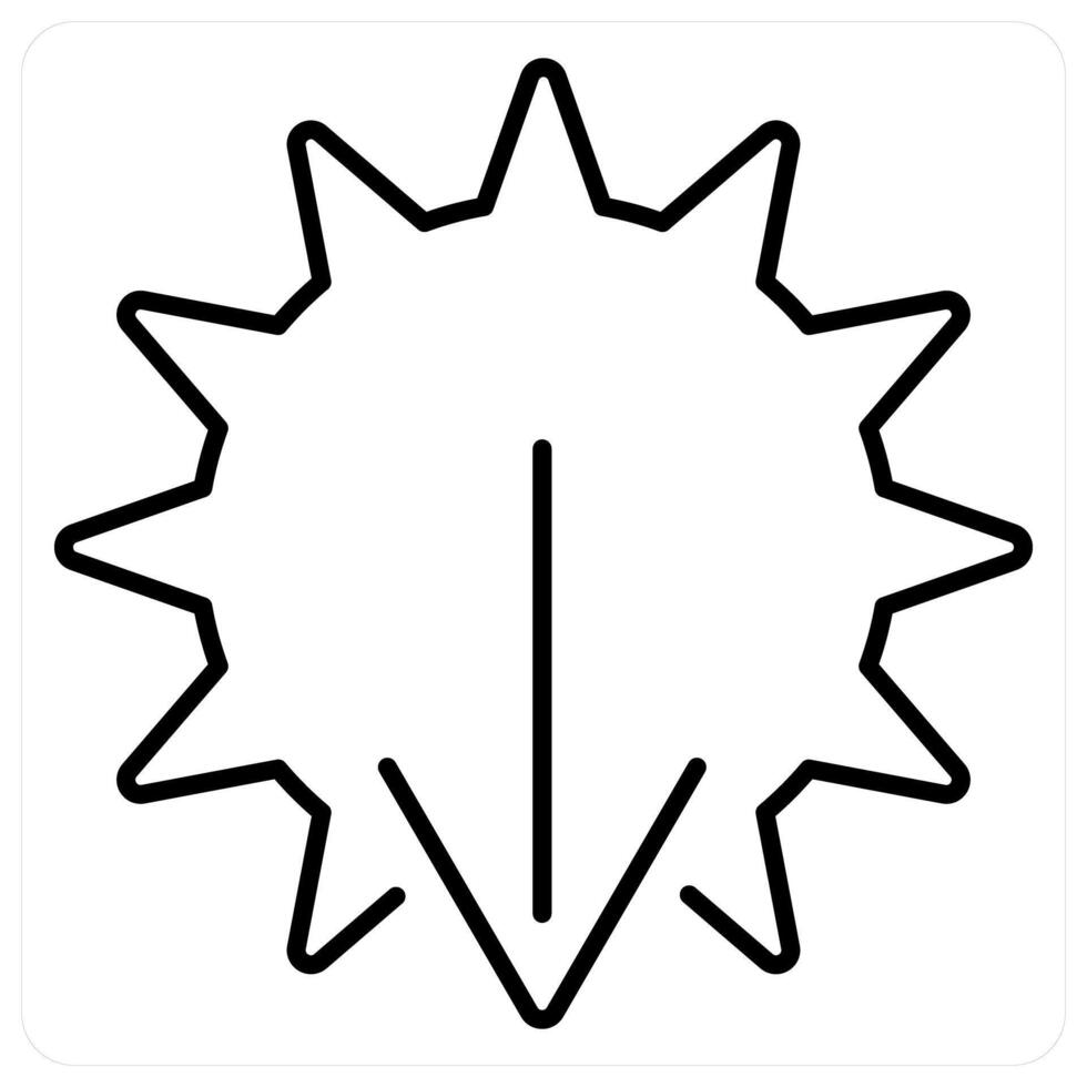 Sunset icon concept in black line color vector
