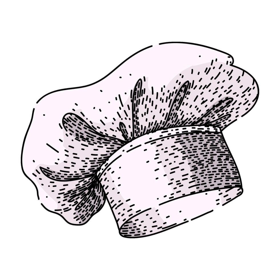 kitchen chef hats sketch hand drawn item vector