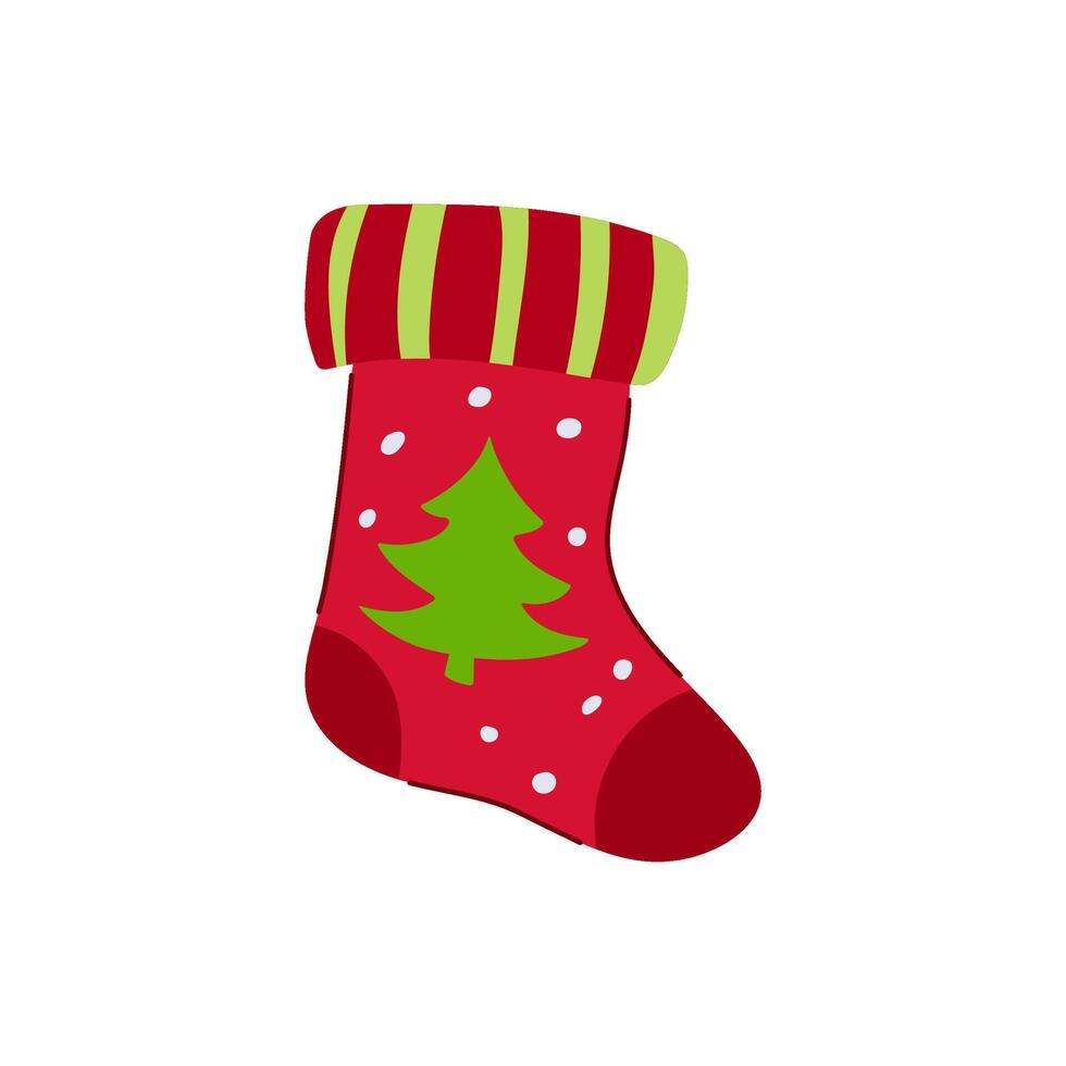 cheer christmas sock cartoon item vector