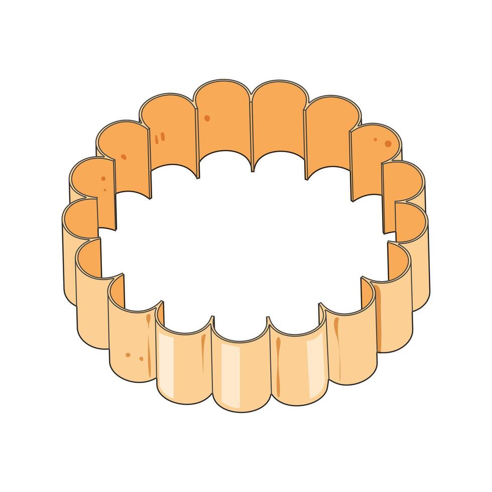 shapes cookie cutter cartoon item vector