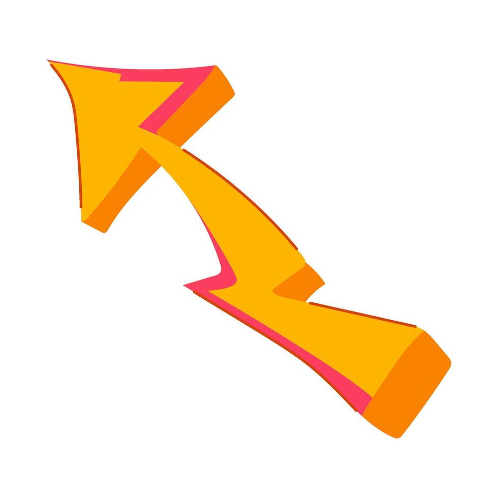 urban graffiti arrows cartoon item vector