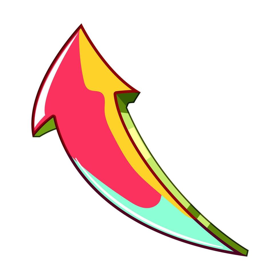 spray graffiti arrow item vector
