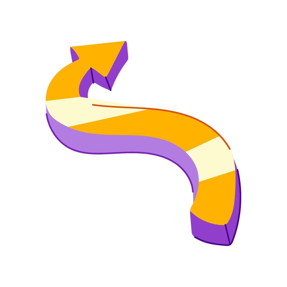 style graffiti arrow item vector