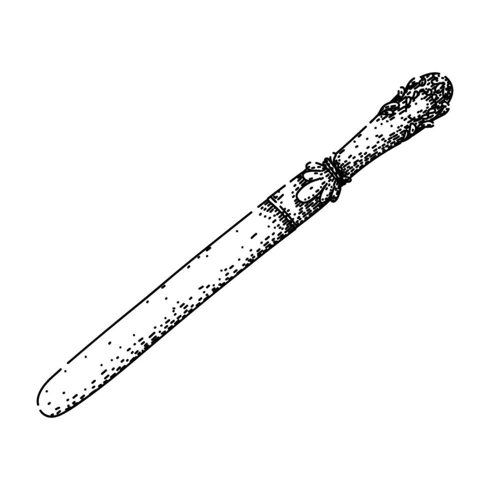tool letter opener sketch hand drawn item vector