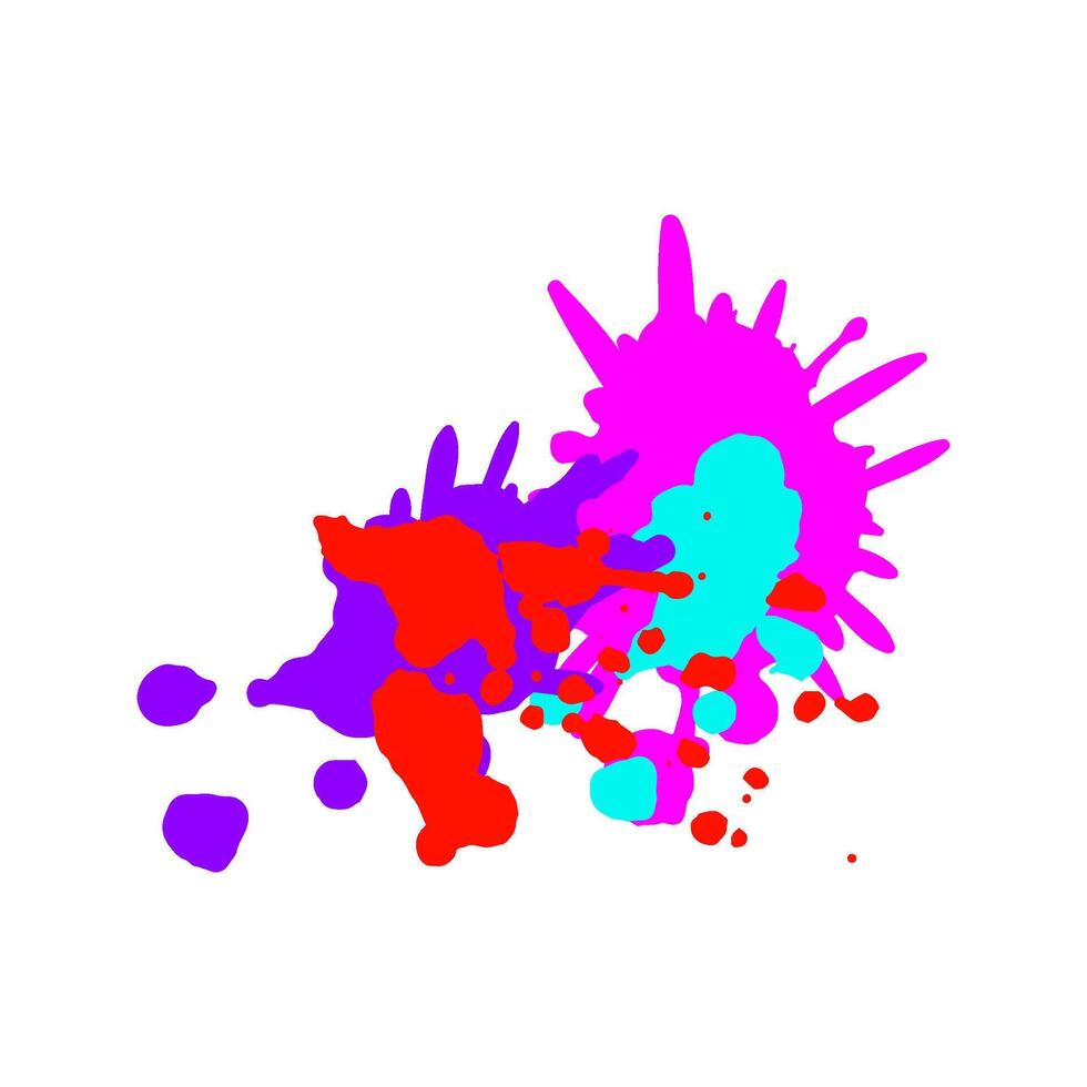 texture paint splatters item vector