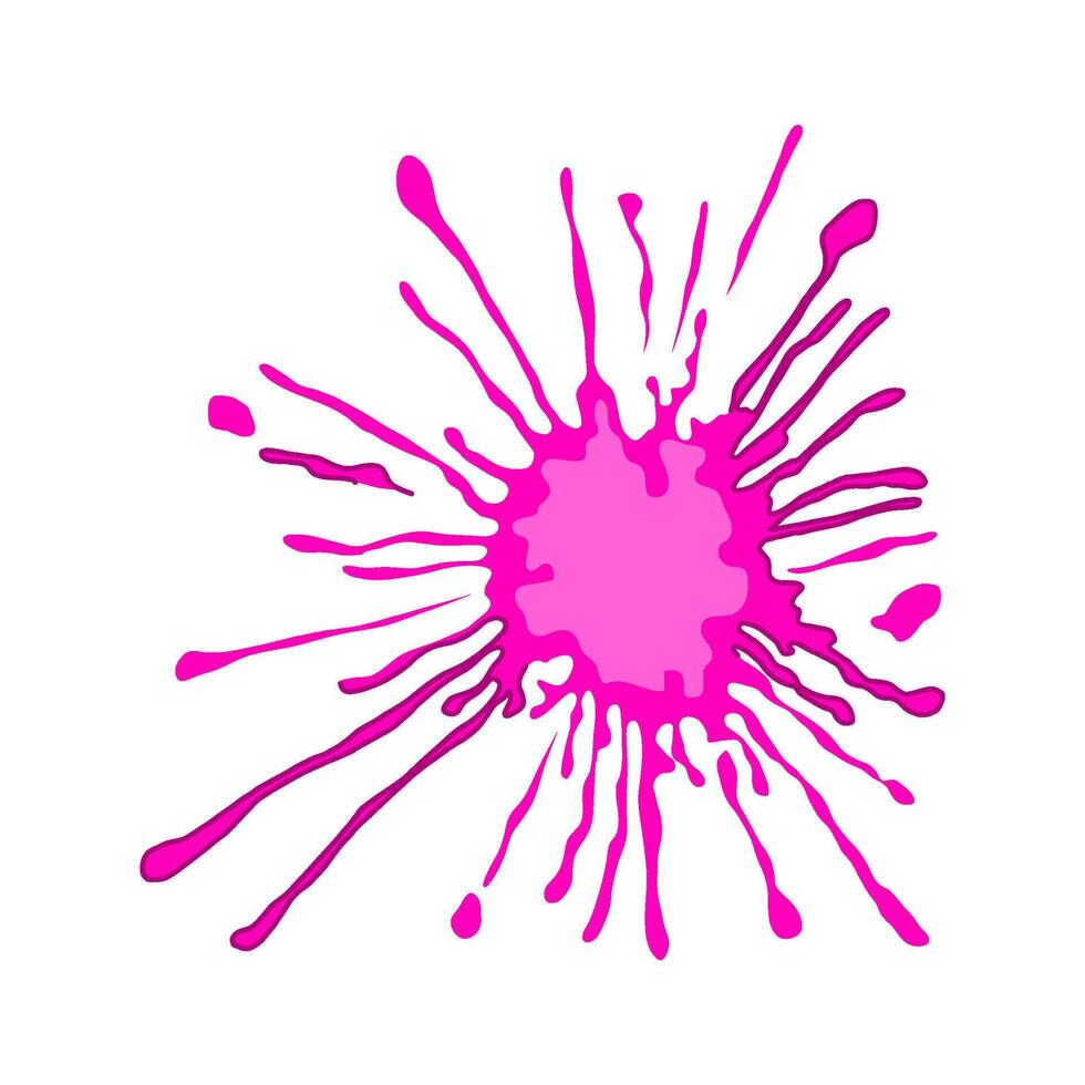 random paint splatters cartoon item vector