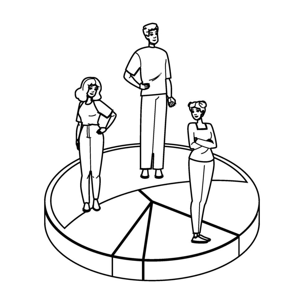 target customer segmentation people vector