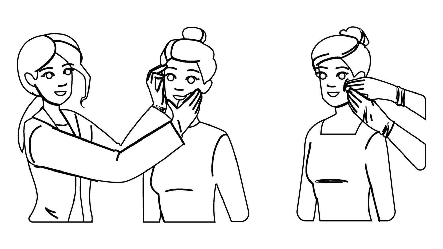 care dermatologist skincare people vector