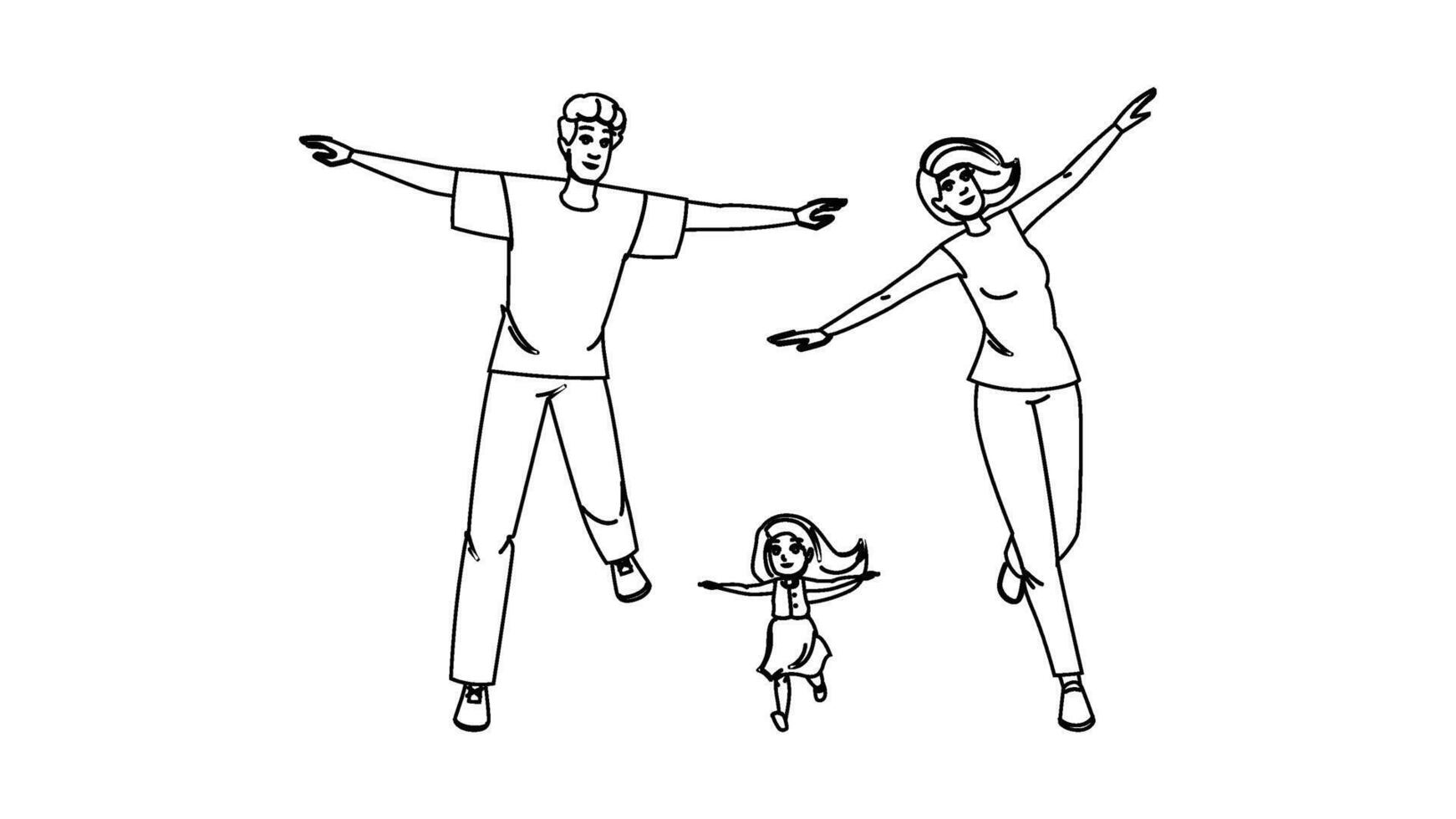 exploration family nature walk people vector